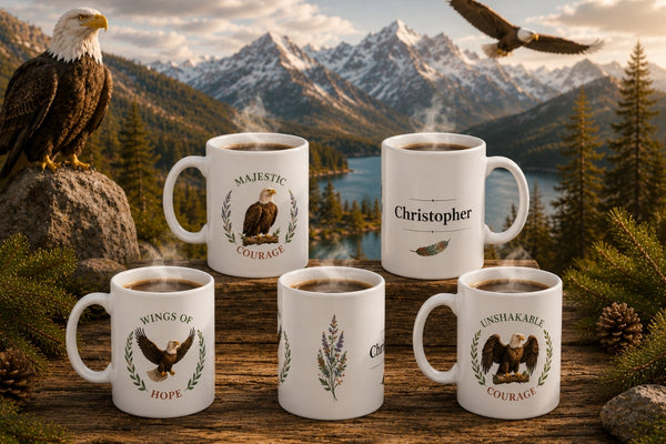 Eagle Empowerment Mugs - Strength & Resilience