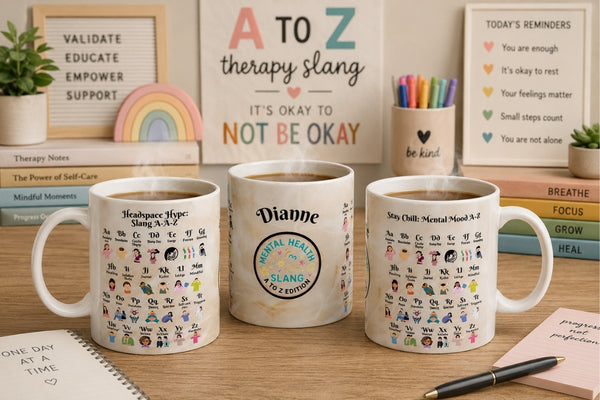 Headspace Handbook Mugs: A to Z Mood Map