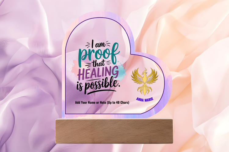 Rise & Reclaim 7" Acrylic Heart Plaques