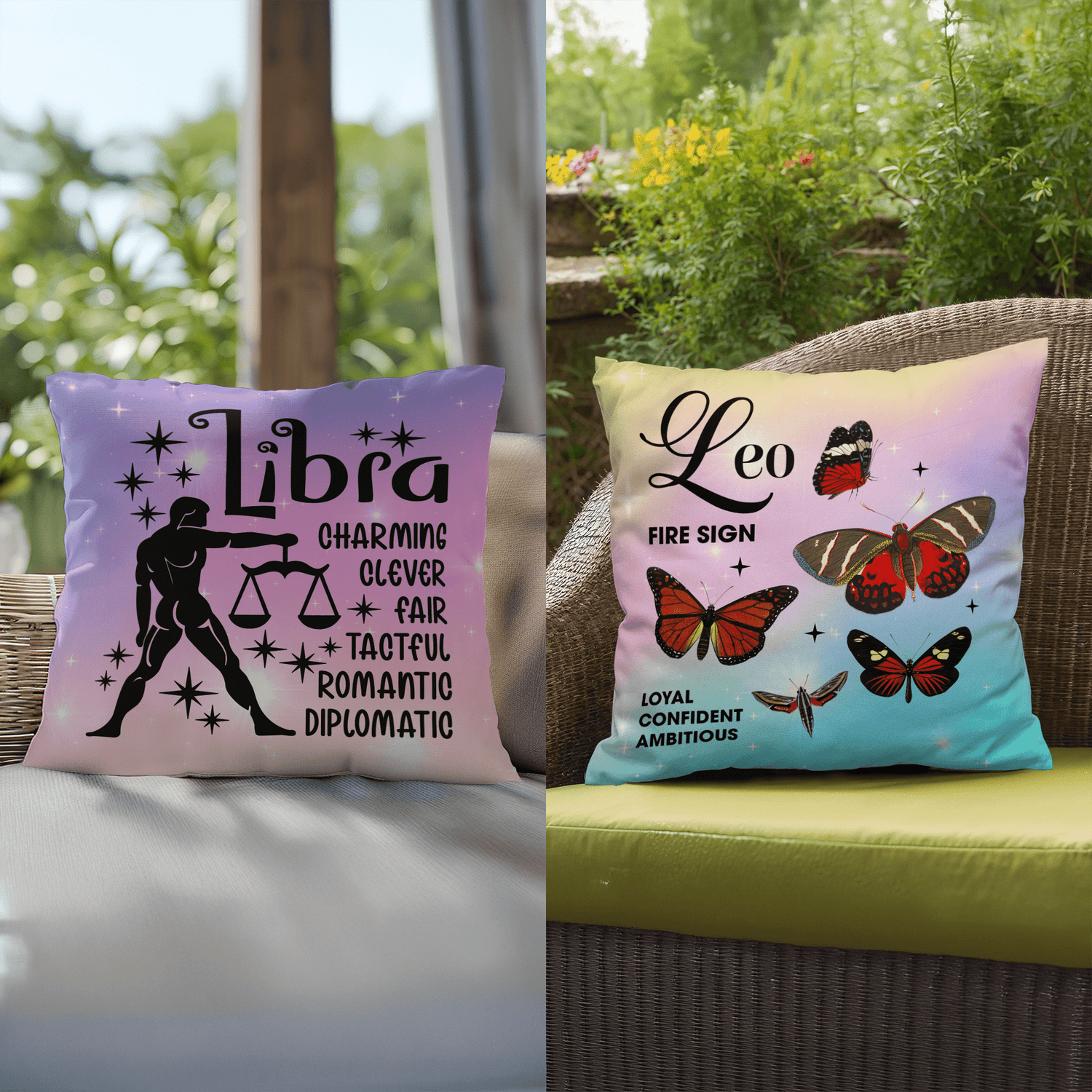 Horoscope Haven Zodiac Pillows for Home & Patio - MySisterIsASurvivor