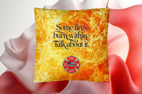 Firefighter Support Personalized Throw Pillows