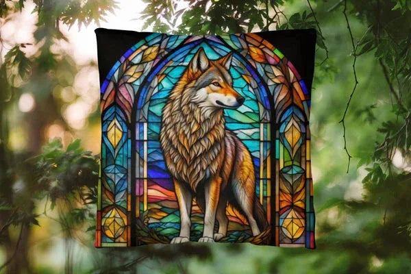 Animal Kingdom Stained Glass Pillows - MySisterIsASurvivor