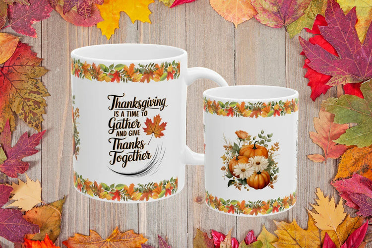 Thanksgiving Mindfulness Mugs - MySisterIsASurvivor