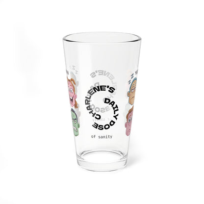 Mood: Human - Personalized Funny Pint Glass, Sassy Drinkware with Attitude, Daily Dose of Attitude and Humor