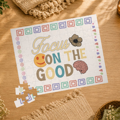 Focus on the Good - Affirmation Puzzle Gift for Survivors and Puzzle Lovers