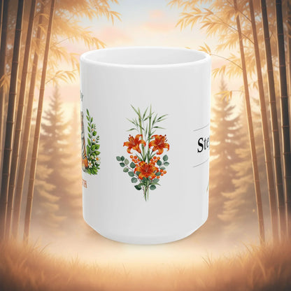 Shop our premium steady strength tiger mug from MySisterIsASurvivor.
