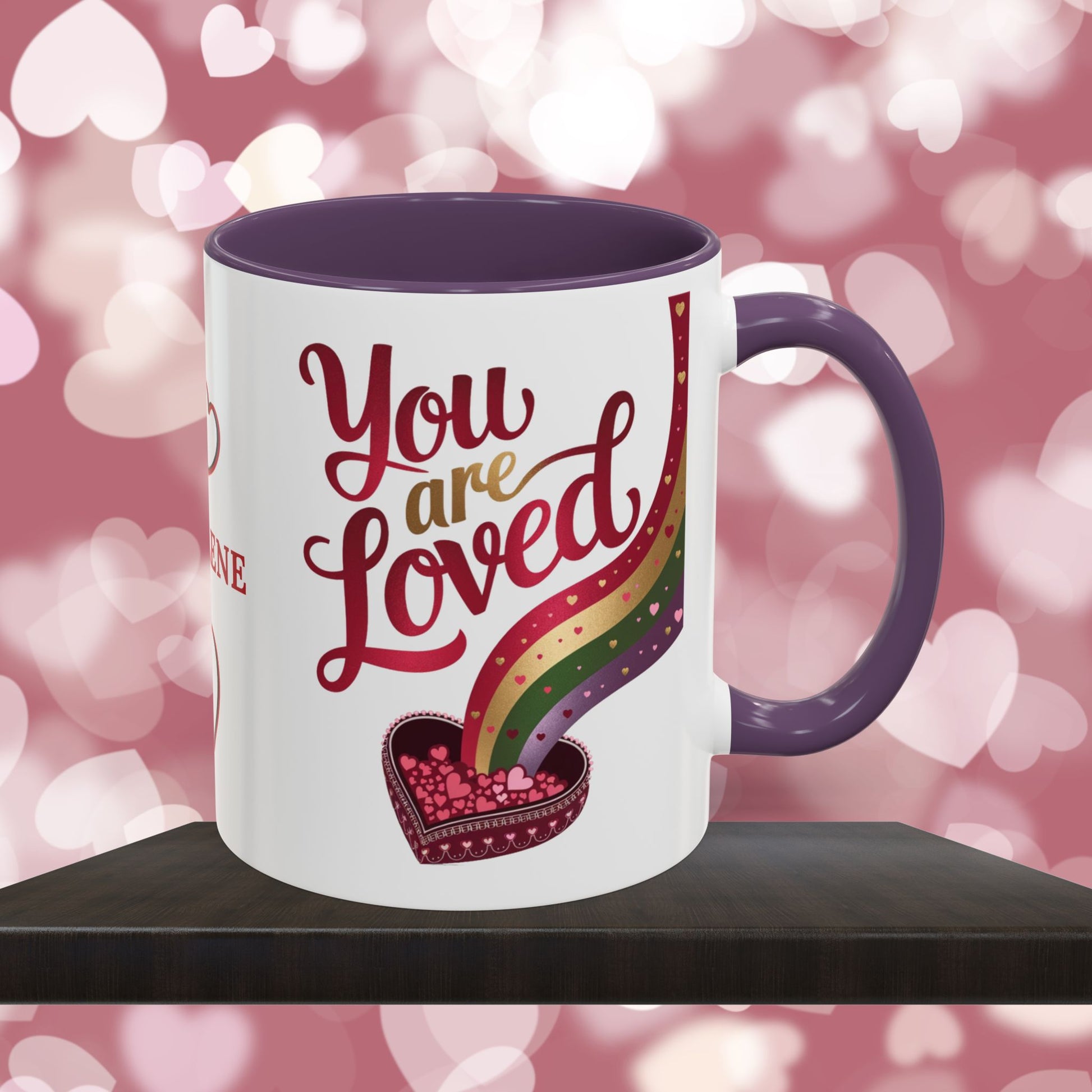You Are Loved: Personalized Valentine's Day Affirmation Mug – Inspiring Positivity and Emotional Wellness, 11oz or 15oz
