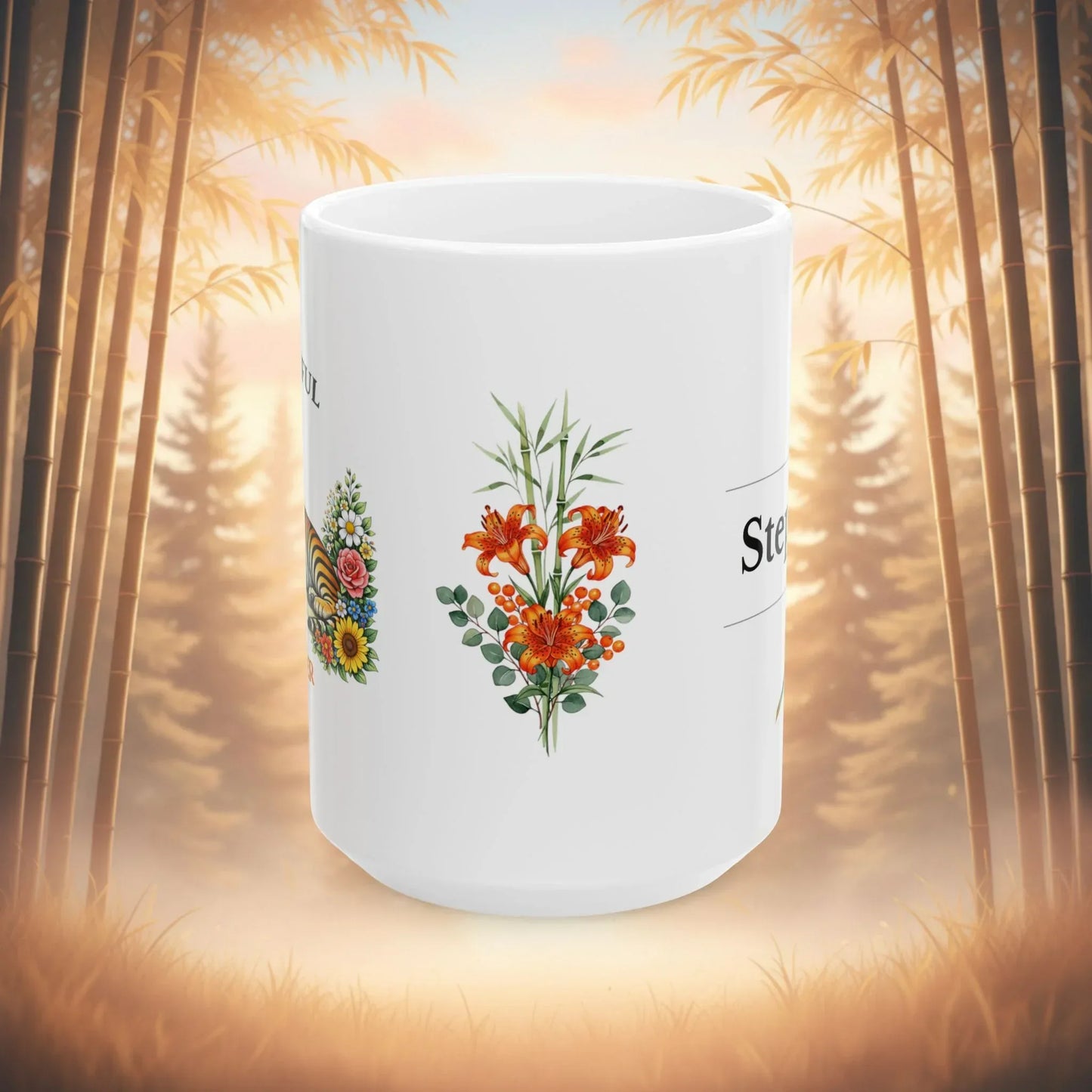 Shop our premium peaceful power tiger mug from MySisterIsASurvivor.