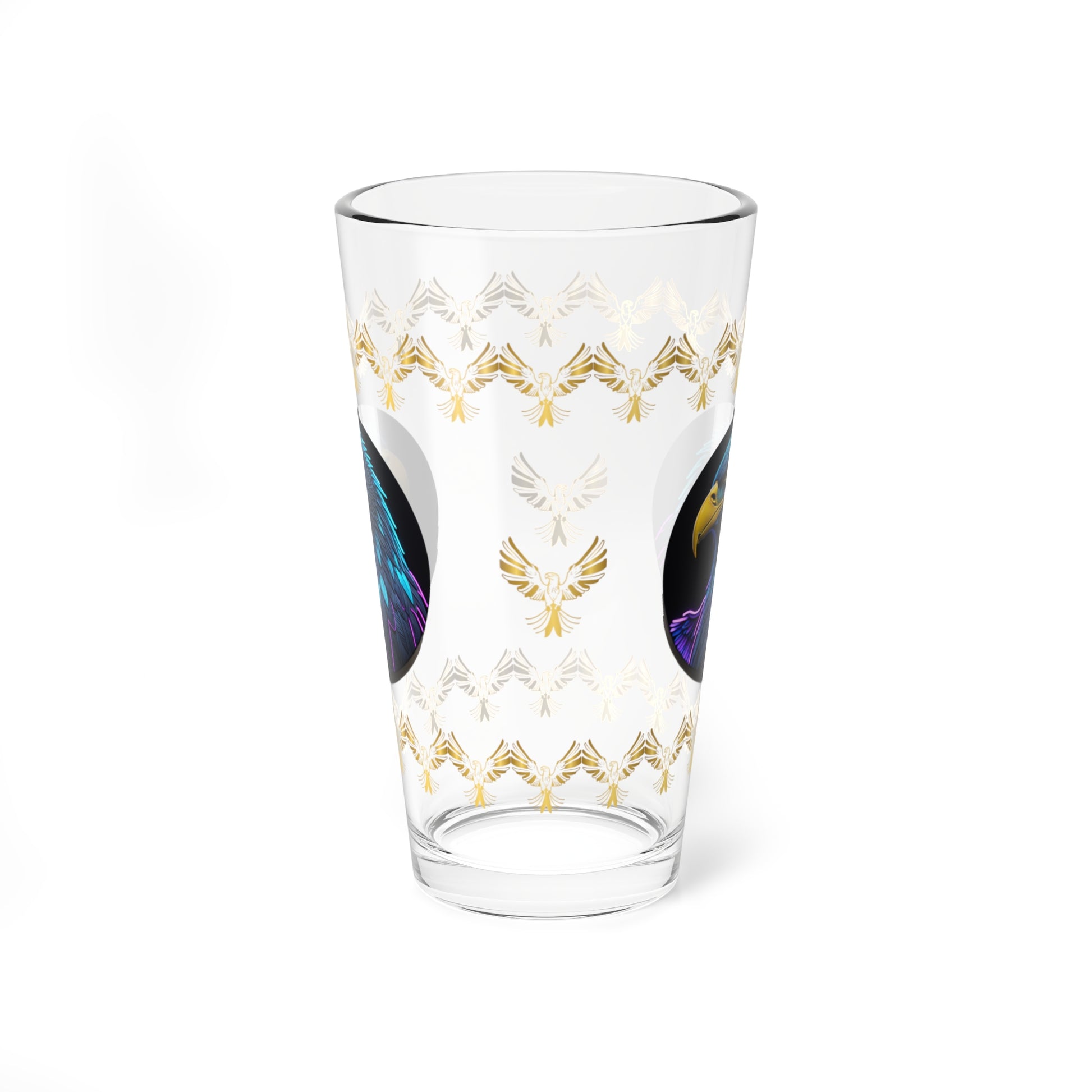 Eagle Vision Triumph 16oz Eagle Pint Glass - Symbol of Strength, Resilience, and Mental Health Awareness