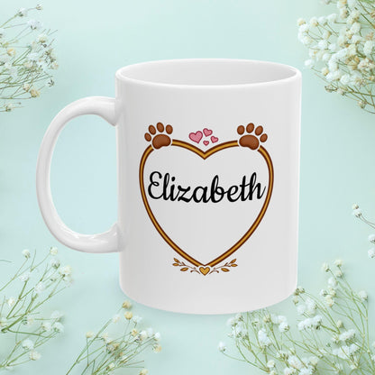 Shop our premium my kids have paws fur mom mug from MySisterIsASurvivor.