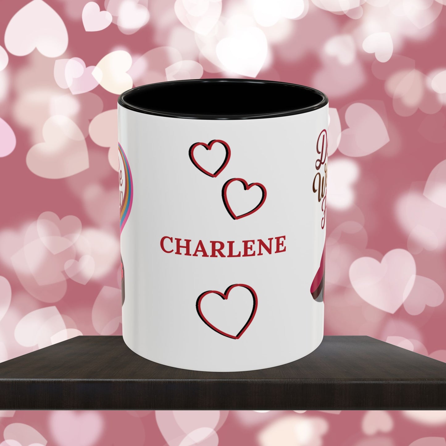 Don't Worry Be Happy: Personalized Valentine's Day Affirmation Mug – Inspiring Positivity and Emotional Wellness, 11oz or 15oz