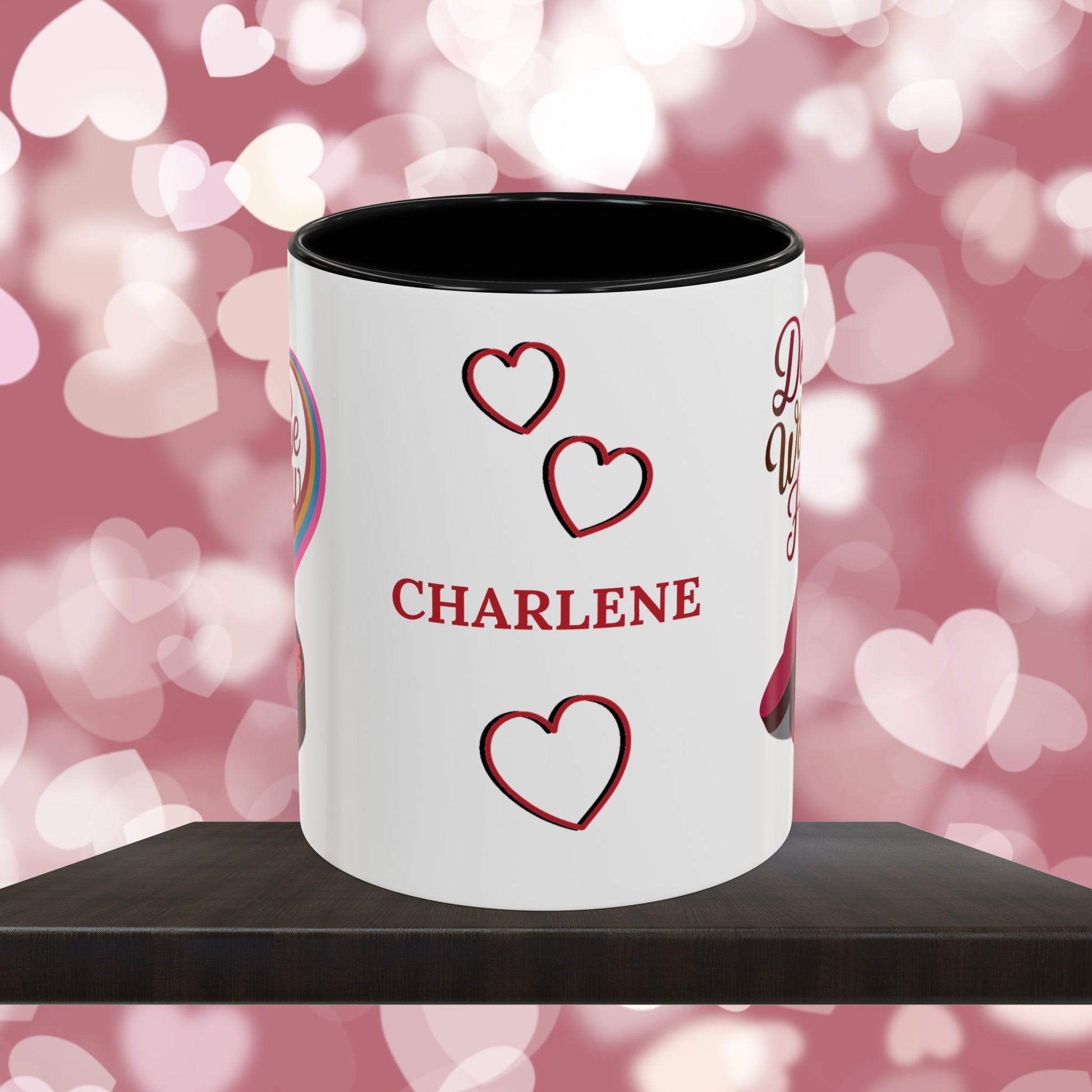 Don't Worry Be Happy: Personalized Valentine's Day Affirmation Mug – Inspiring Positivity and Emotional Wellness, 11oz or 15oz