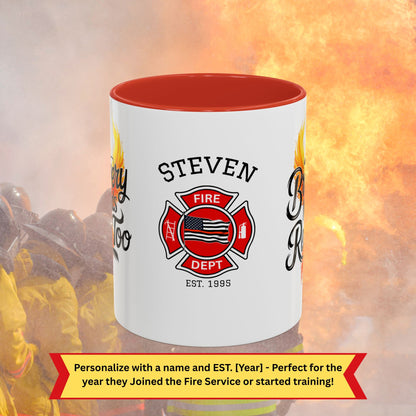Firefighter Support Custom Mug - Bravery Needs Rest Too | Custom Firefighter Wellness & Appreciation Mug