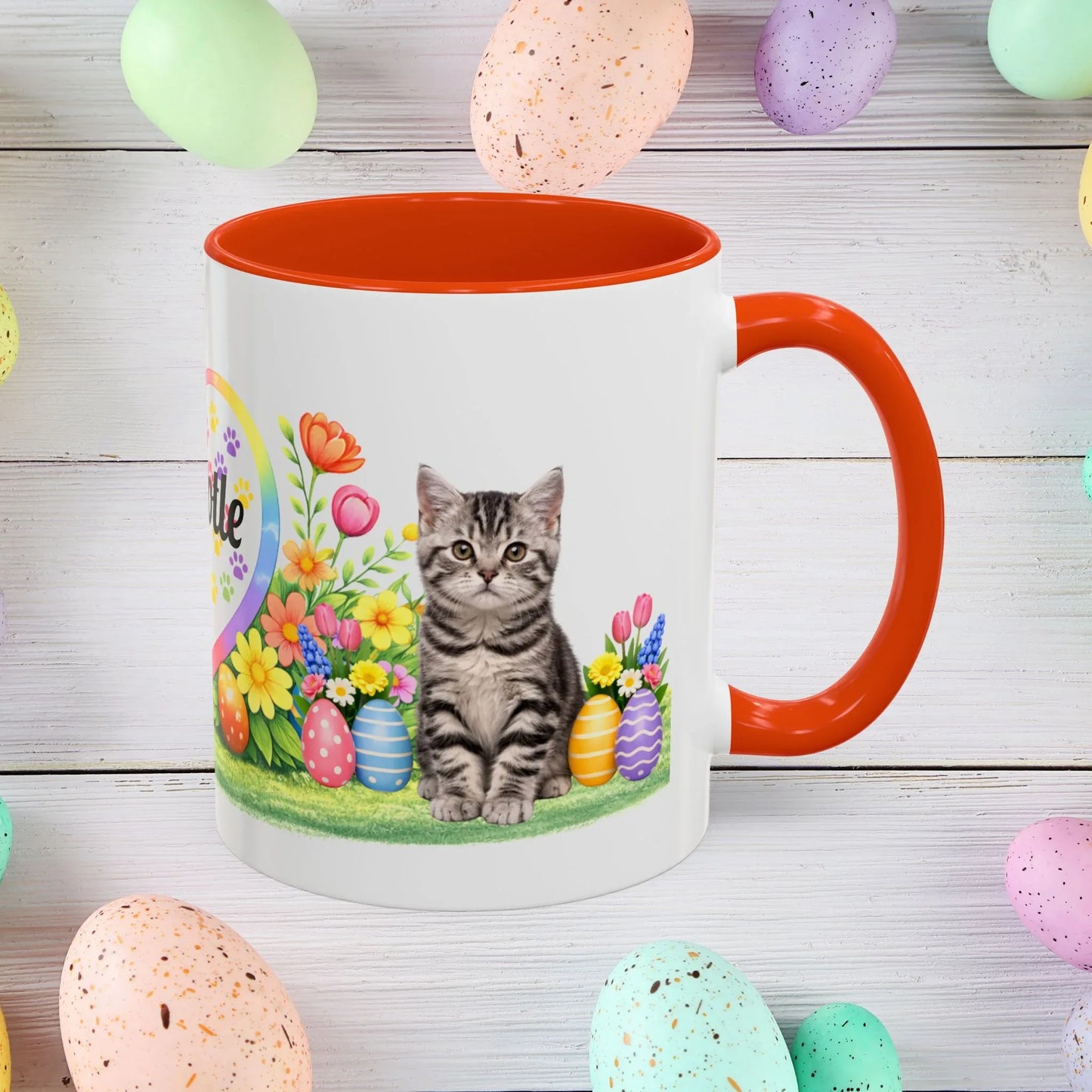 Shop our american shorthair kitten easter mug featuring the 11oz style option from MySisterIsASurvivor.