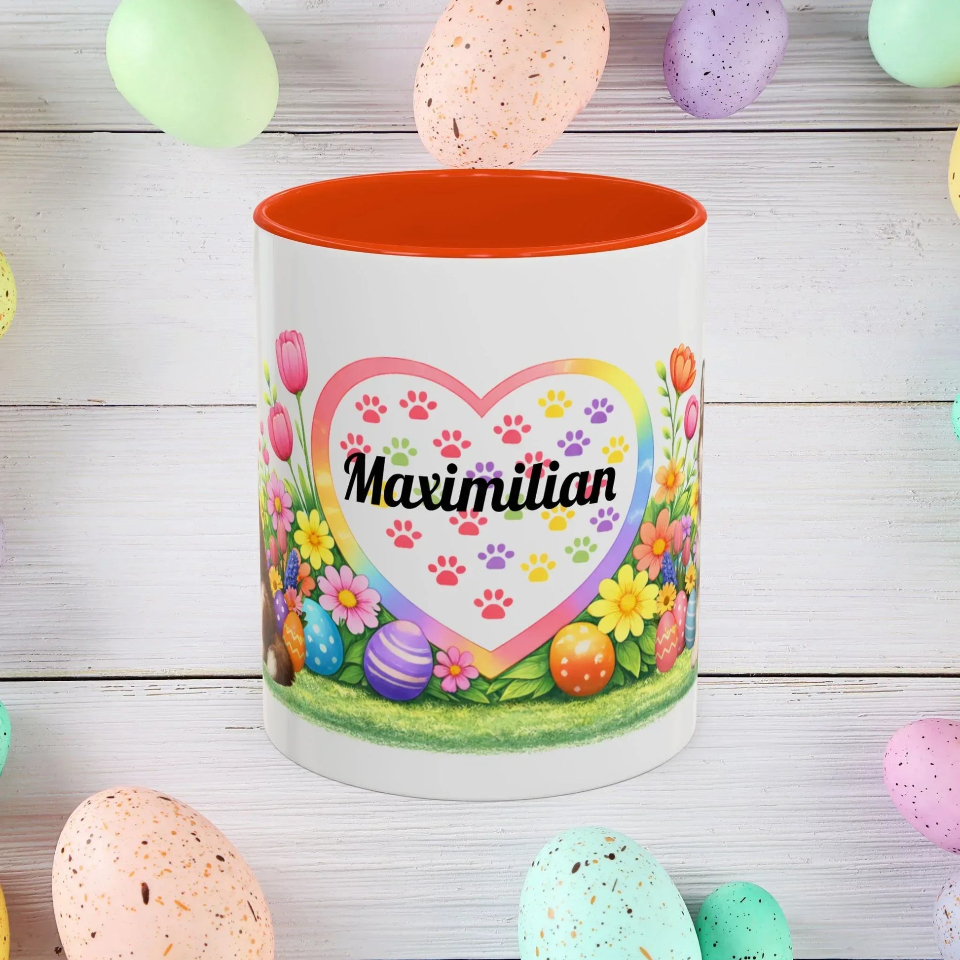 Shop our premium alaskan malamute red white puppy easter mug from MySisterIsASurvivor.