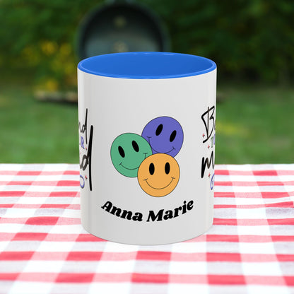 Be Kind to Your Mind - Custom Retro Uplifting Mug for Mental Health Support & Emotional Well-Being
