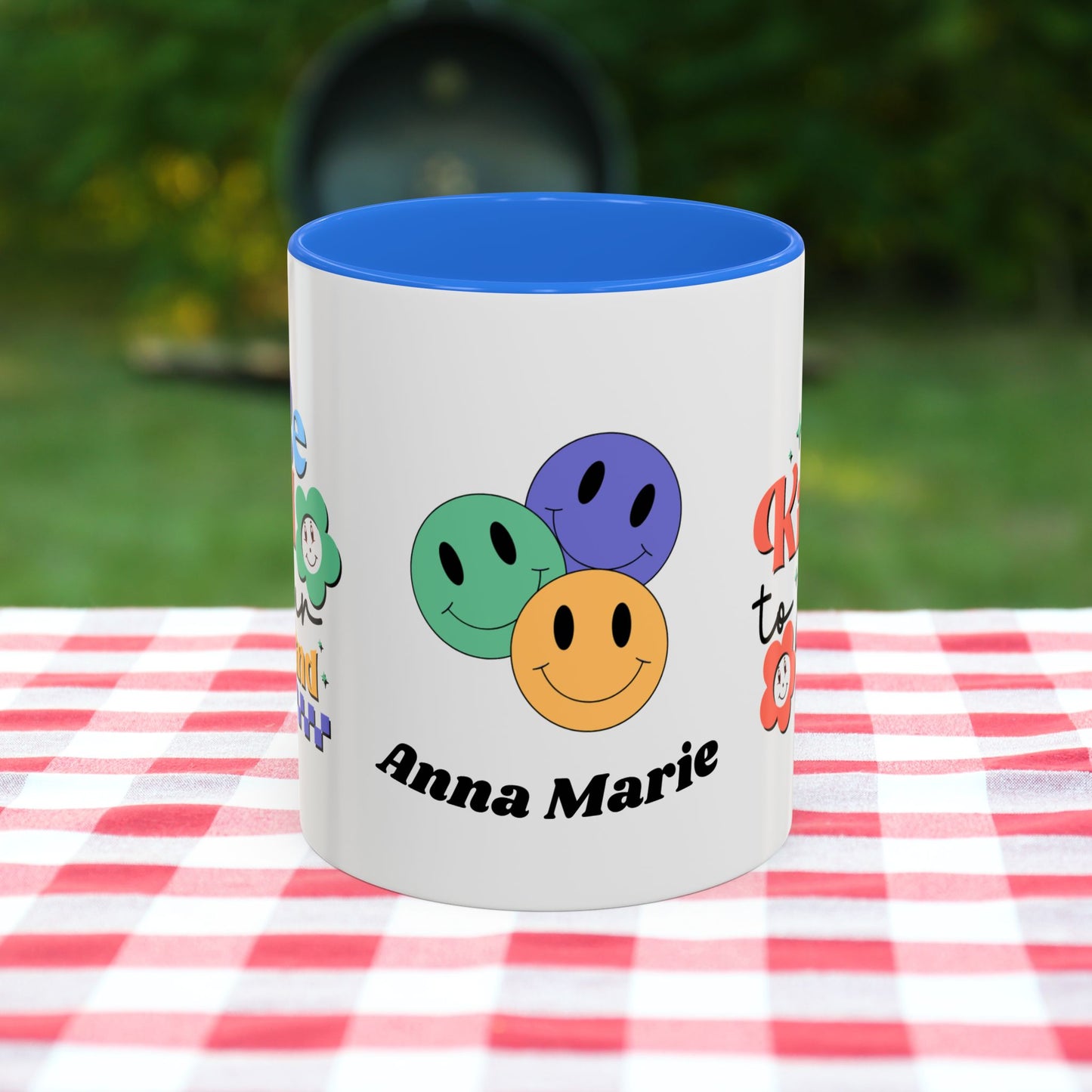 Be Kind to Your Mind - Personalized Retro Mental Wellness Mug for Mental Health Awareness & Self-Care
