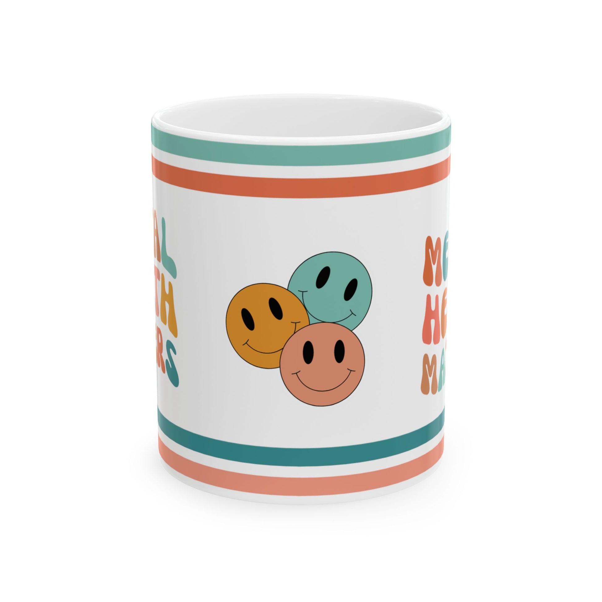 Mental Health Matters Retro Ceramic Mug, (11oz, 15oz)