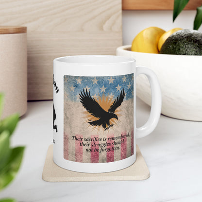 Personalized Memorial Day Mug - "Their Sacrifice Is Remembered" PTSD Support Tribute