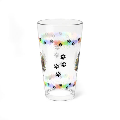 Newfoundland (Black) Personalized Easter Puppy 16oz Pint Glass - Custom Dog Design, Mental Health Gift, Easter Décor, and Festive Celebrations