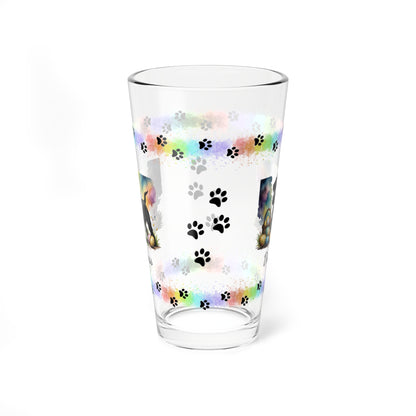 Schnauzer (Black) Personalized Easter Puppy 16oz Pint Glass - Custom Dog Design, Mental Health Gift, Easter Décor, and Festive Celebrations