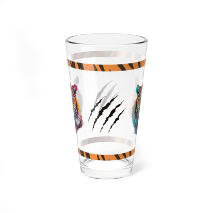 Roar to Renewal 16oz Tiger Pint Glass - Inspiring Strength, Courage, and Empowerment