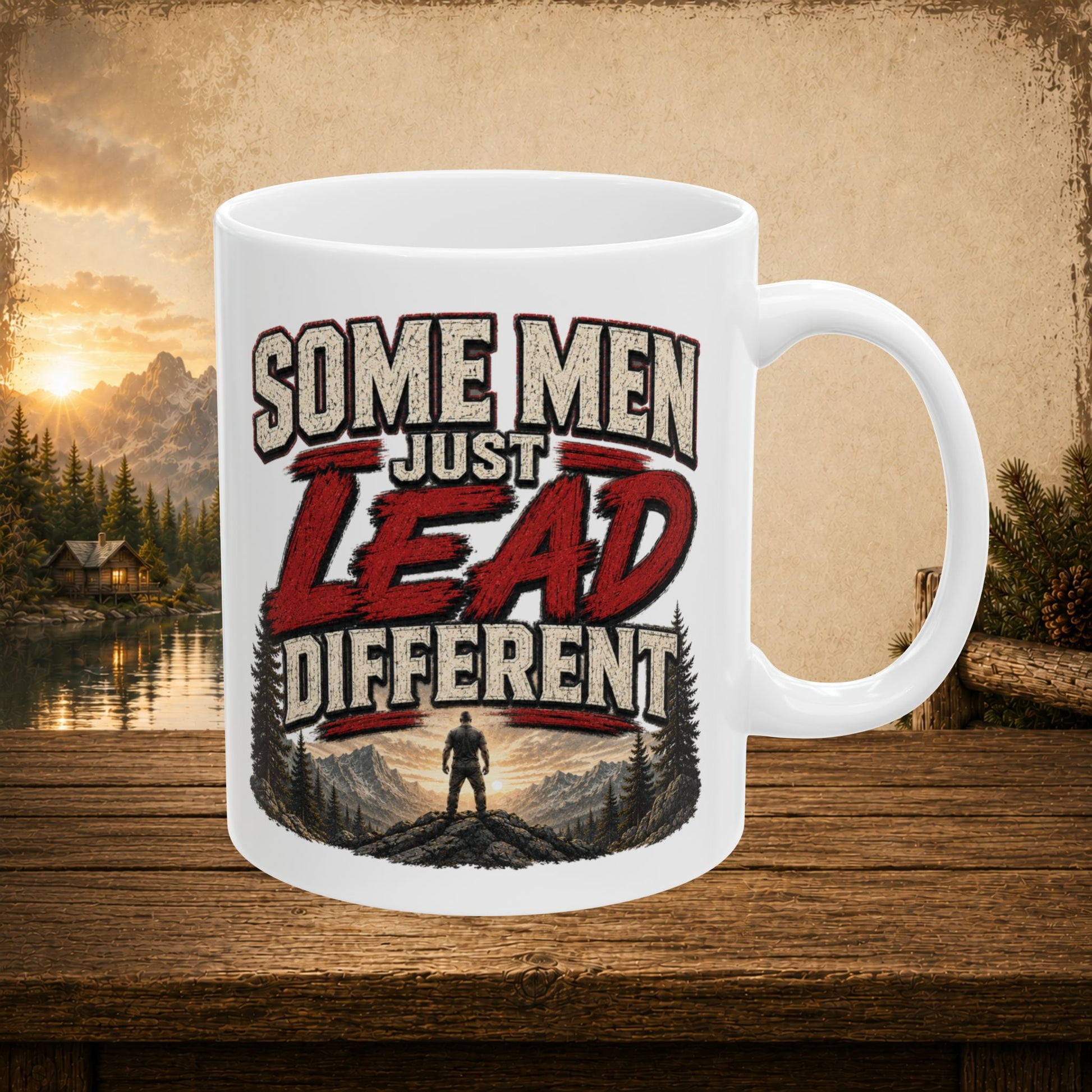 Some men just lead different personalized mug, bold Father’s Day gift for leader dads