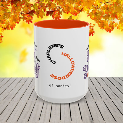 Be Kind To Yourself Halloween Mug -custom name coffee cup with uplifting fall message