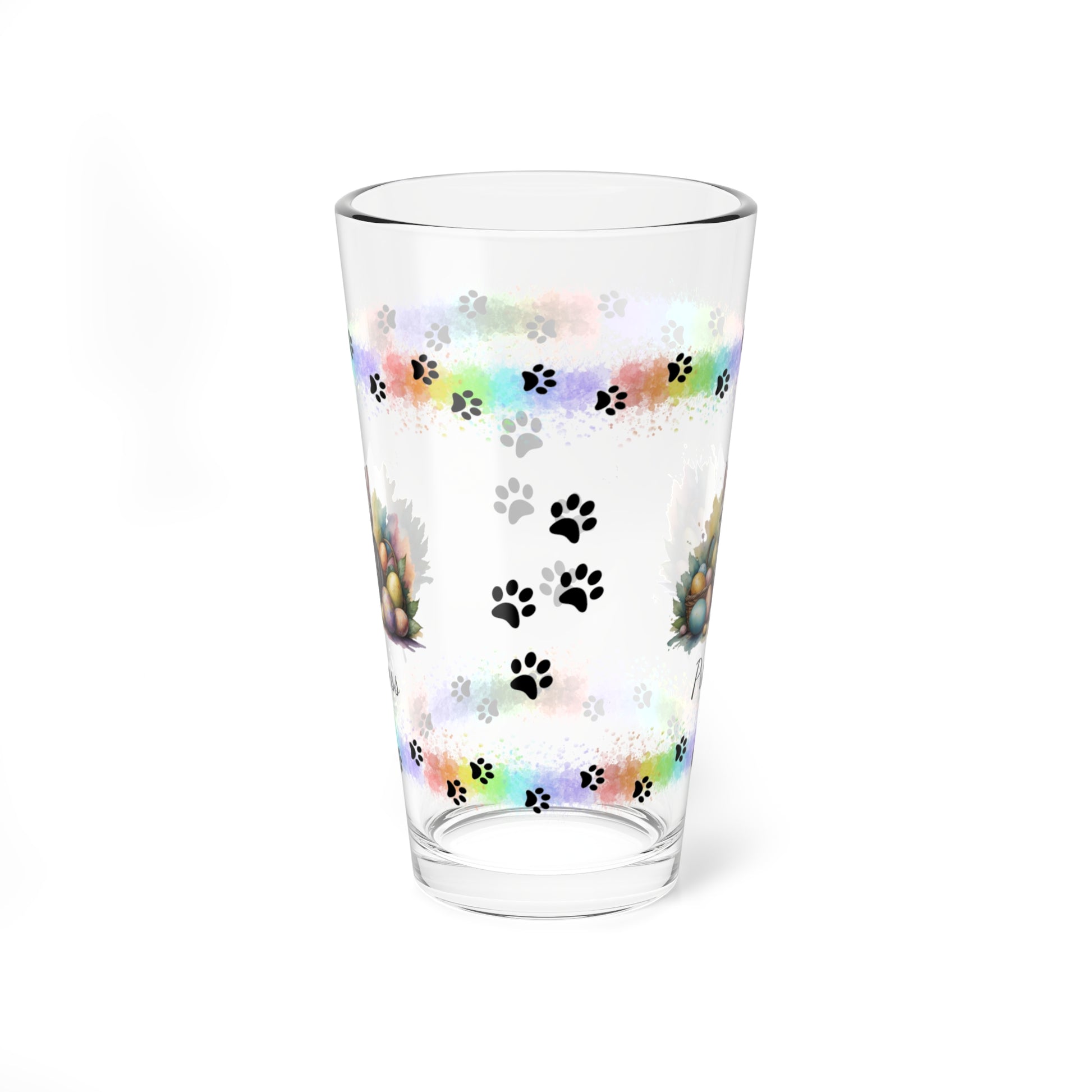 American Shorthair Easter Kitten 16oz Pint Glass - Personalized Cat-Themed Gift, Mental Health Drinkware, Holiday Décor & Easter Celebration