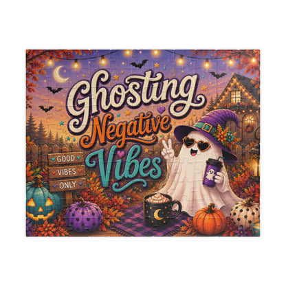 Ghosting Negative Vibes Halloween Puzzle