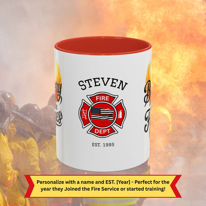 Firefighter Support Custom Mug - Bravery Isn't Just in the Flames | Firefighter Self-Care & Resilience Gift