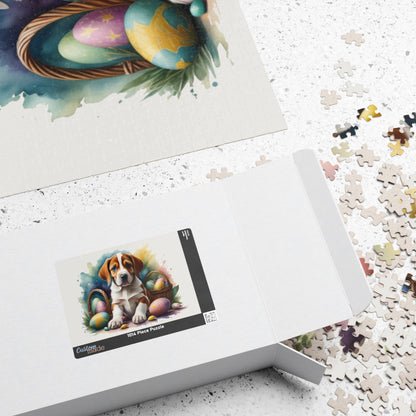 American Foxhound Easter Puppy Puzzle - Dog Lovers, Mental Health Benefits, Holiday Fun, Mindfulness, Stress Relief, Festive Gift