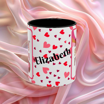 Make Yourself A Priority Valentines mug with wellness reminder, self care Valentine coffee cup