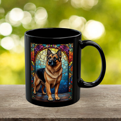 German Shepherd (Black & Tan) Personalized Mug, Pet Lover Mug, Dog Coffee Mug, Custom Name Mug, Dog Lover Gift, Dog-Themed Mug, GS Mug