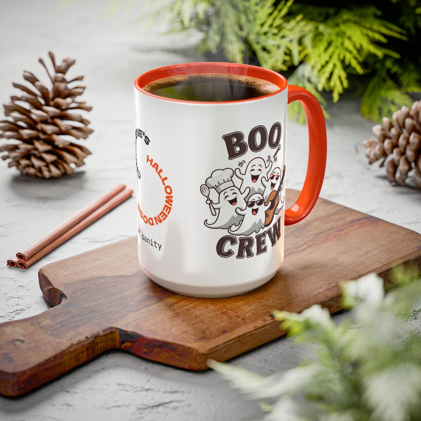 Boo Crew Halloween Mug - Personalized "Boo Crew" Funny Ghost Coffee Cup Gift