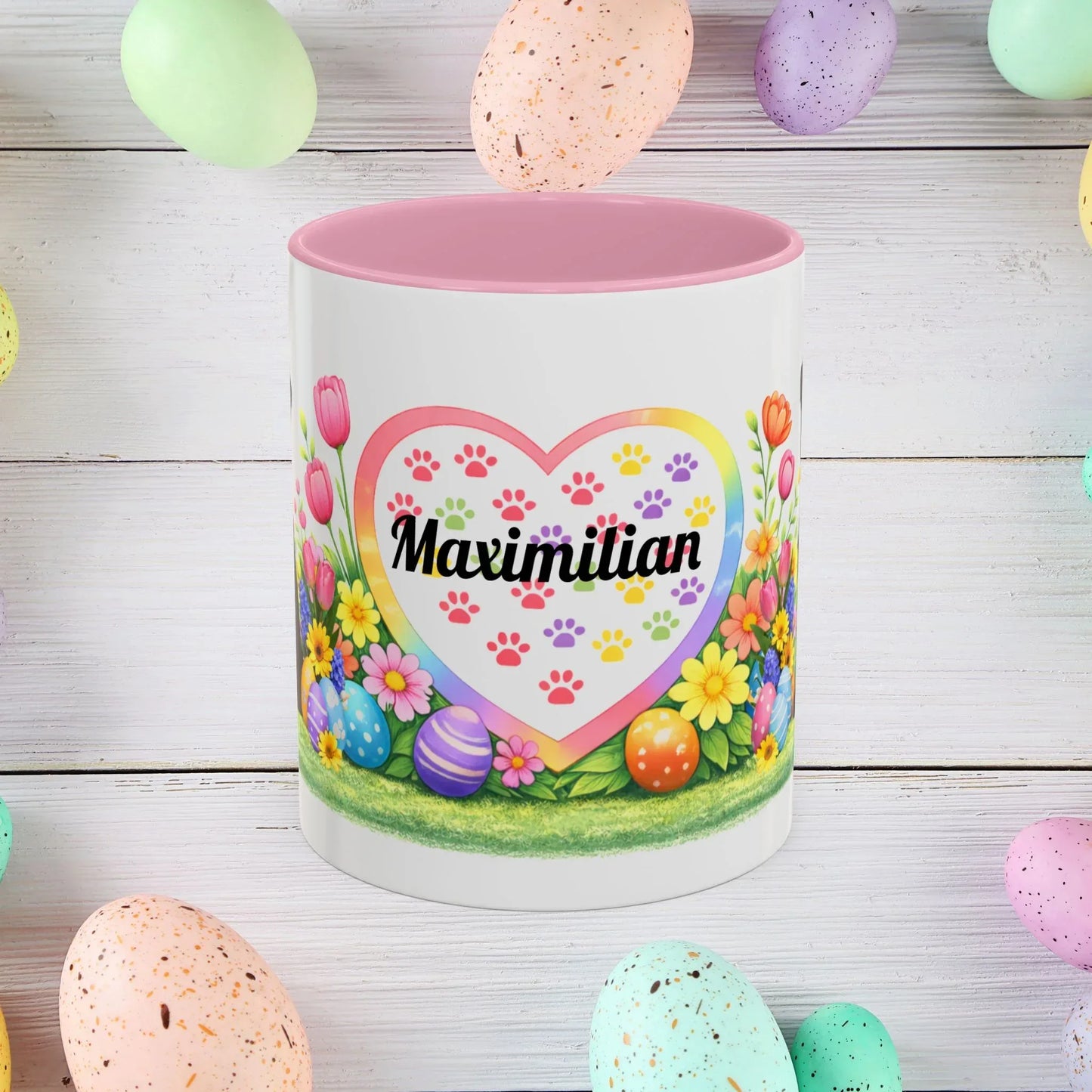 Shop our premium german shepherd black puppy easter mug from MySisterIsASurvivor.