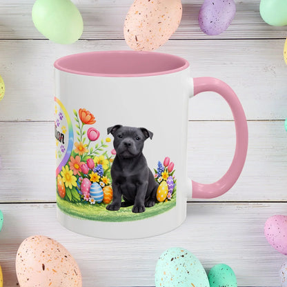 Shop our pitbull blue puppy easter mug featuring the 11oz style option from MySisterIsASurvivor.