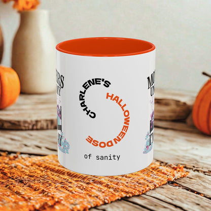 Monsters Under My Bed But I'm Okay - Personalized Halloween Mug for Anxiety Warriors & Monster Lovers