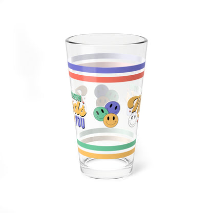 Tomorrow Needs You Pint Glass - 16oz Mental Health Drinkware, Clear Glass for Beverages
