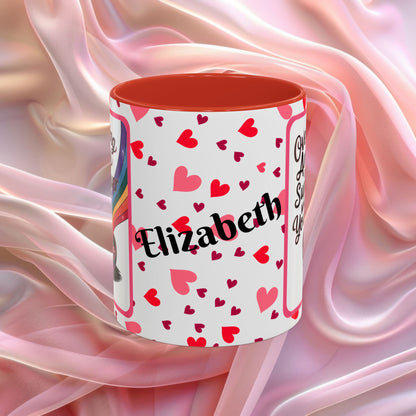 Overcoming Anxiety Valentines mug with soothing affirmation, Valentine coffee cup for reassurance