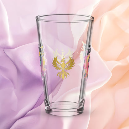 Real Love Doesn’t Leave Scars pint glass, domestic violence advocacy drinkware, survivor empowerment quote