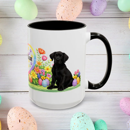 Shop our great dane black puppy easter mug featuring the 15oz style option from MySisterIsASurvivor.