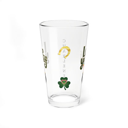 Love Yourself: Personalized St. Patrick's Day Pint Glass - Customizable Name for Happiness and Positivity