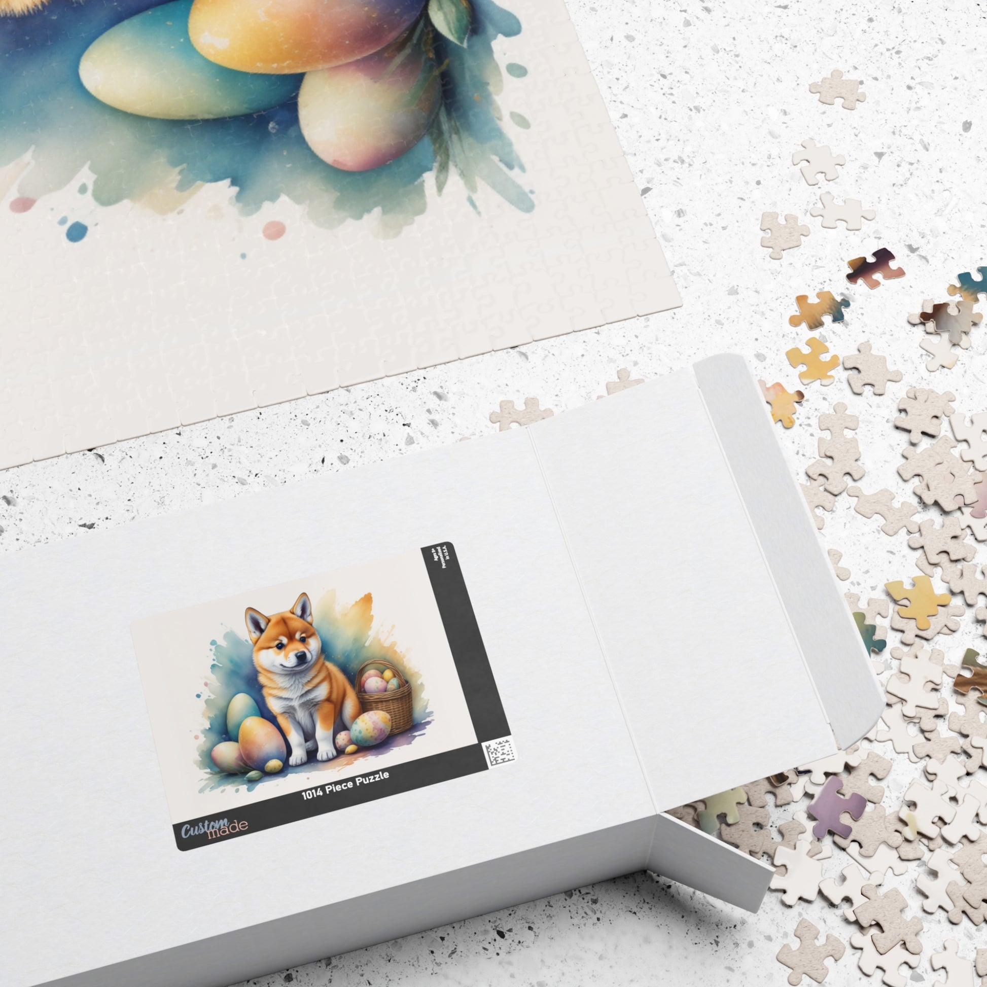 Shiba Inu Easter Puppy Puzzle - Dog Lovers, Mental Health Benefits, Holiday Fun, Mindfulness, Stress Relief, Festive Gift