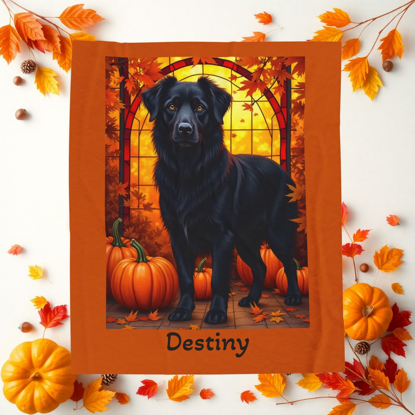 Australian Shepherd (Black) Velveteen Blanket - Custom Dog Art Throw for Herding Fans