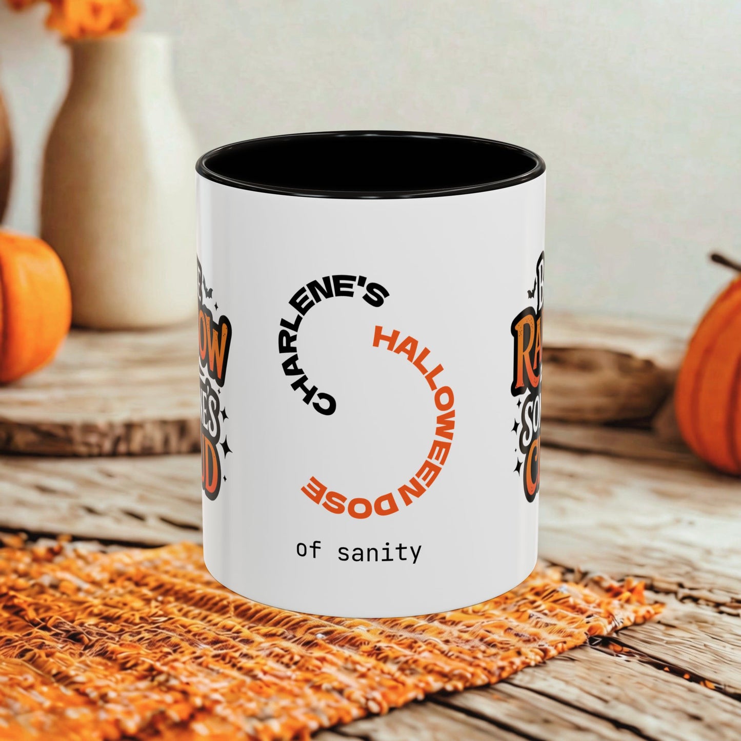 Be the Rainbow in Someone's Cloud Halloween Mug - Personalized Uplifting Halloween Gift
