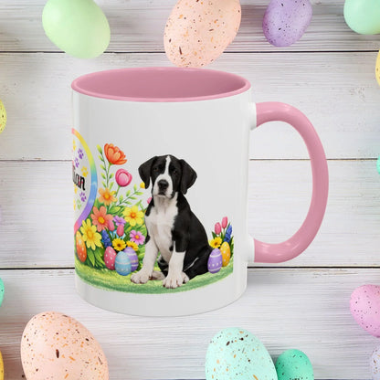 Shop our great dane mantle puppy easter mug featuring the 11oz style option from MySisterIsASurvivor.