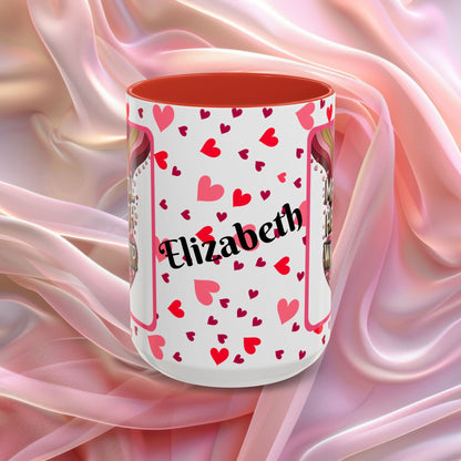 Mental Health Warrior Valentines mug celebrating strength and courage, empowering Valentine coffee cup