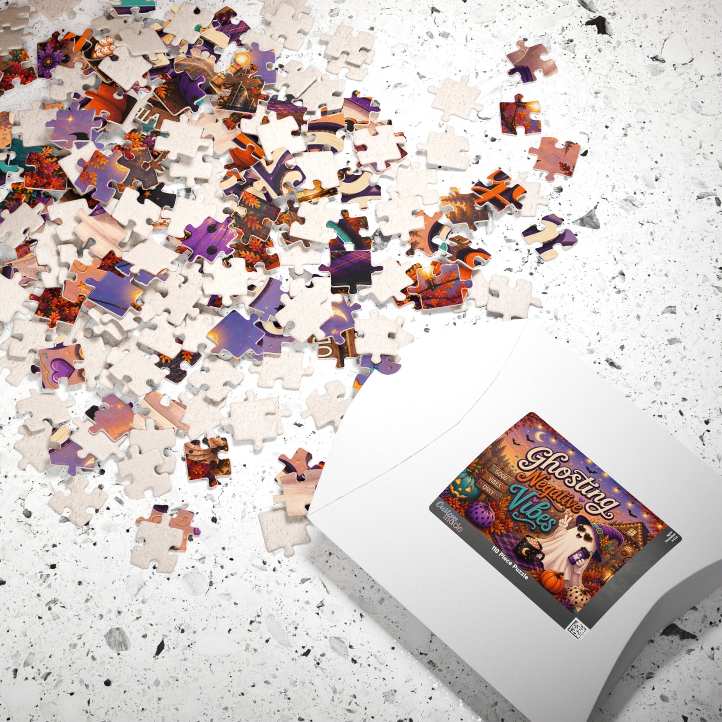 Ghosting Negative Vibes Halloween Puzzle