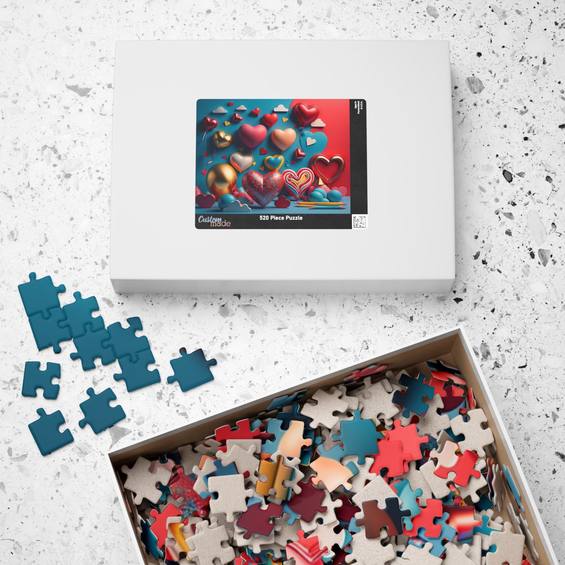 Cheerful Heart Collage: Valentine's Day Puzzle for Self-Care, Emotional Growth, and Personal Empowerment